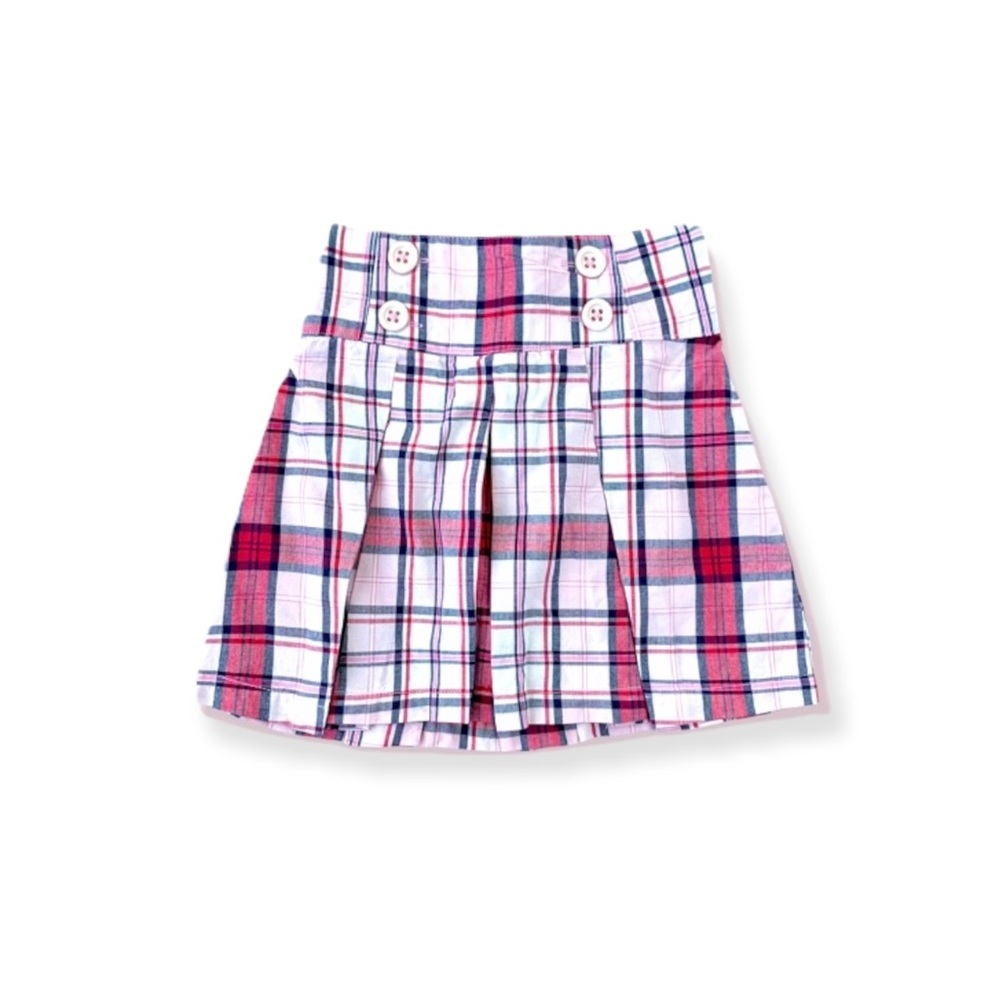 🌸New🌸 Gymboree Girls Plaid Skirts Size 7 Pleated NWT - Picture 3 of 4